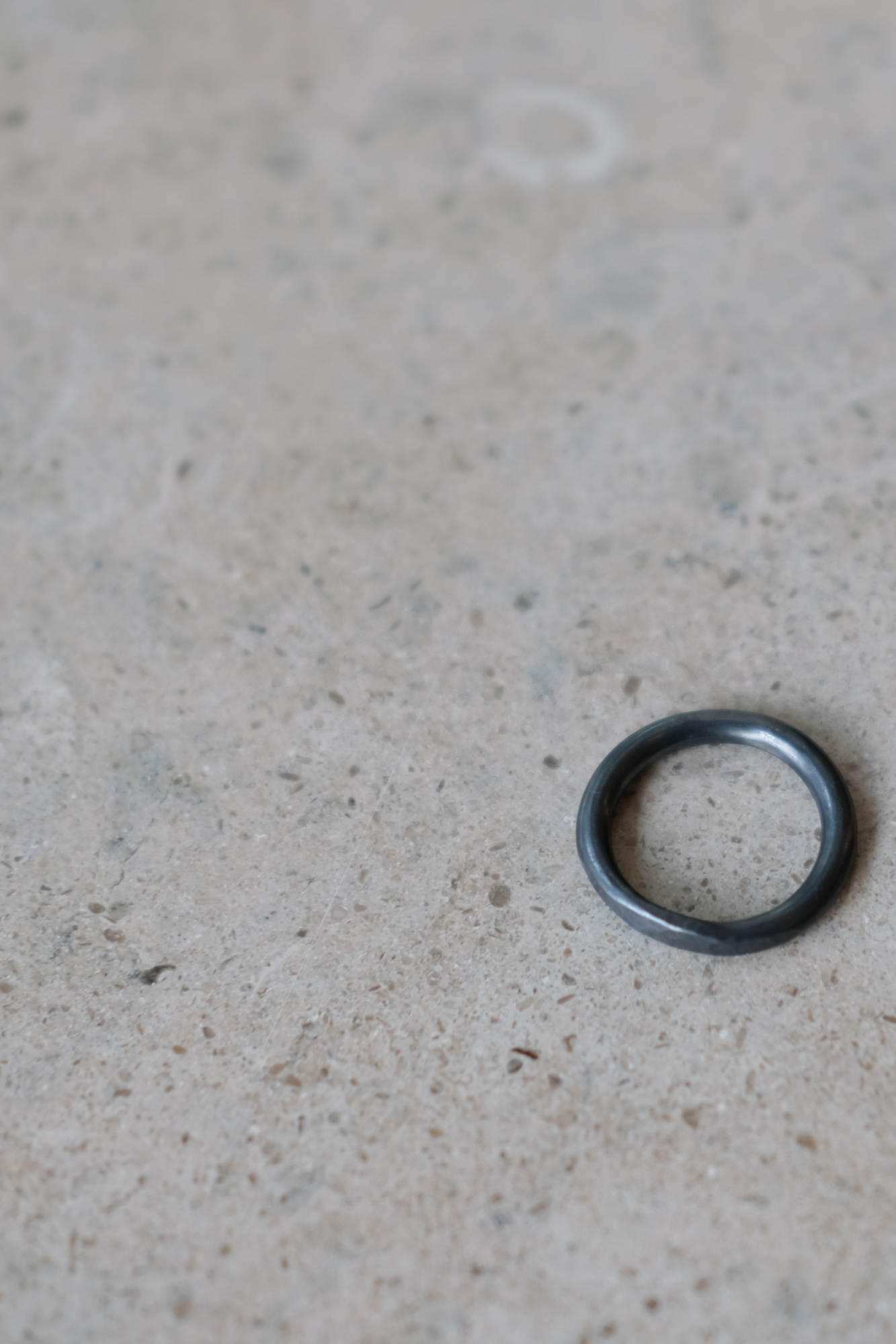 martine viergever life ring silver oxidised